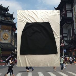 High Waisted Black Mini Skirt